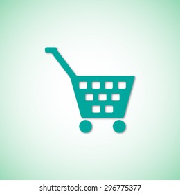 Shopping cart vector icon 