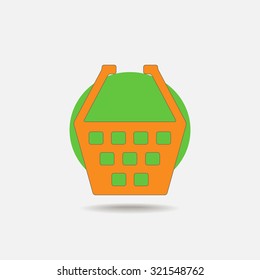 Shopping cart vector icon 