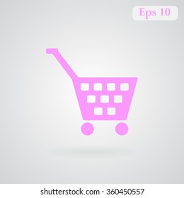 Shopping cart vector icon 
