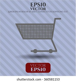 Icono del vector del carro de compras