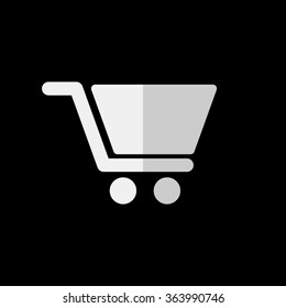 Shopping cart  - vector icon