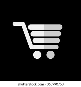 Shopping cart  - vector icon