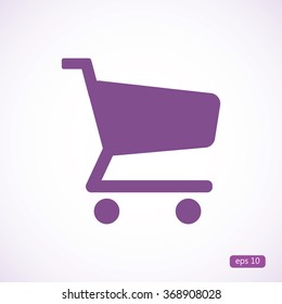 shopping cart vector icon