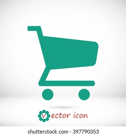shopping cart vector icon