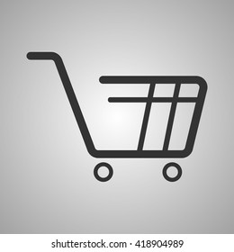shopping cart vector icon