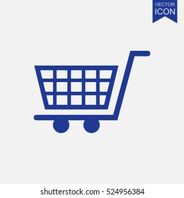 Shopping cart vector icon