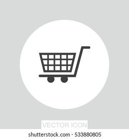 Shopping cart vector icon