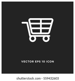 Shopping cart vector icon
