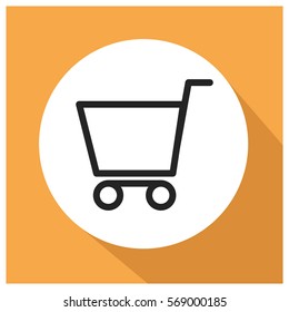 Shopping cart vector icon