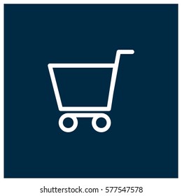 Shopping cart vector icon