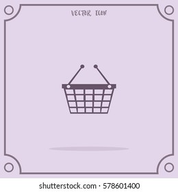Shopping Cart Vector Icon.