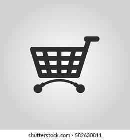 Shopping cart vector icon