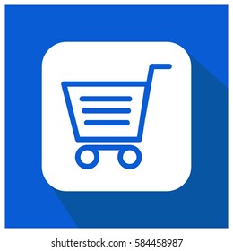 Shopping cart vector icon