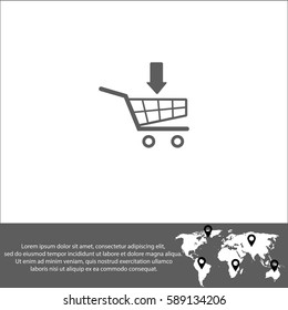 Shopping Cart vector  icon.