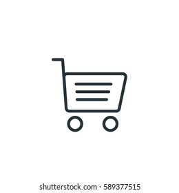 Shopping cart vector icon
