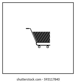 Shopping Cart Vector Icon.