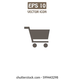 Shopping Cart Vector Icon. 