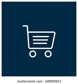 Shopping cart vector icon
