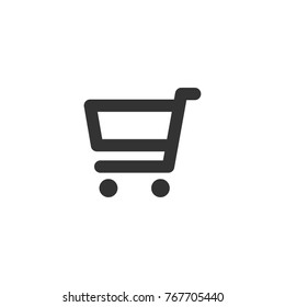 Shopping cart vector icon