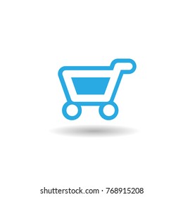 Shopping cart vector icon