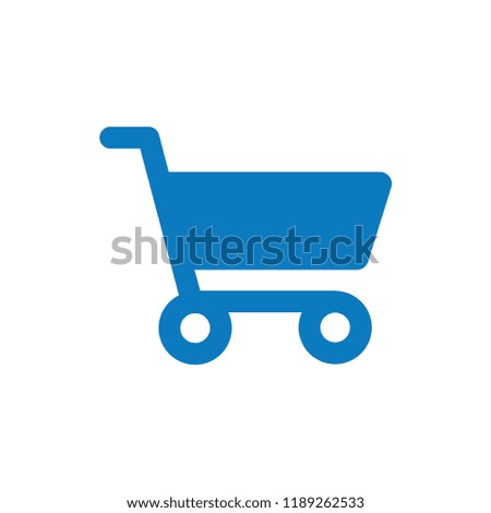 Shopping cart vector icon