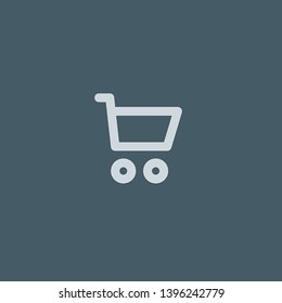 Shopping Cart vector icon. Shopping Cart concept stroke symbol design. Thin graphic elements vector illustration, outline pattern for your web site design, logo, UI. EPS 10.