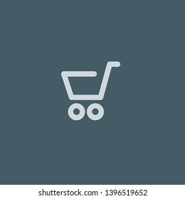 Shopping Cart vector icon. Shopping Cart concept stroke symbol design. Thin graphic elements vector illustration, outline pattern for your web site design, logo, UI. EPS 10.