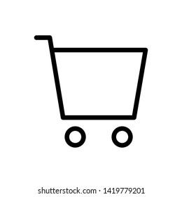 Shopping Cart Vector Icon Design Template