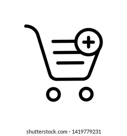 Shopping Cart Vector Icon Design Template