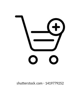 Shopping Cart Vector Icon Design Template