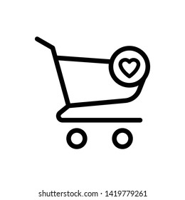 Shopping Cart Vector Icon Design Template