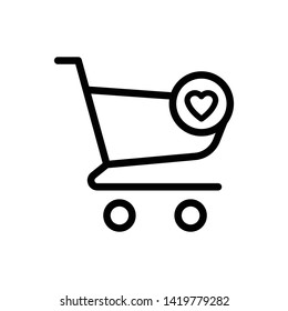 Shopping Cart Vector Icon Design Template