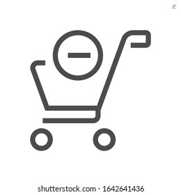 Shopping cart vector icon design for shopping graphic design element