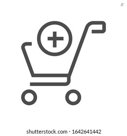 Shopping cart vector icon design for shopping graphic design element