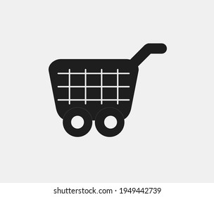 Shopping cart vector icon.  Editable stroke. Symbol in Line Art Style for Design, Presentation, Website or Apps Elements, Logo. Pixel vector graphics - Vector