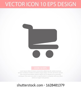 Shopping Cart vector Icon. Vector shopping cart vector Icon. Shopping cart illustration for web, mobile apps