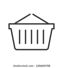 Shopping cart vector icon in modern flat style isolated. Shopping cart can support is good for your web design.