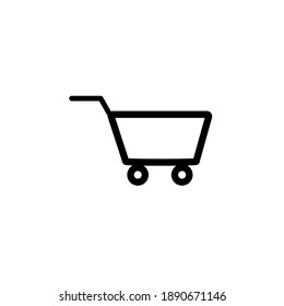 shopping cart vector icon sale