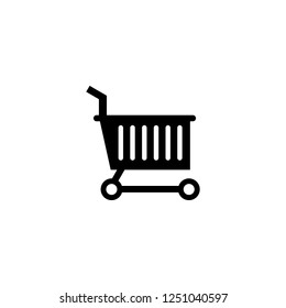 shopping cart vector icon. shopping cart sign on white background. shopping cart icon for web and app