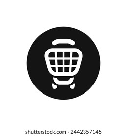 Shopping cart vector icon. Web shop icon.