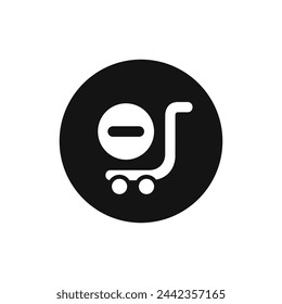 Shopping cart vector icon. Web shop icon.
