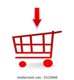 shopping cart- vector illustration