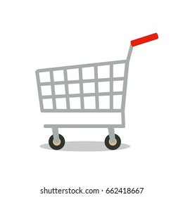Shopping cart vector illustration.