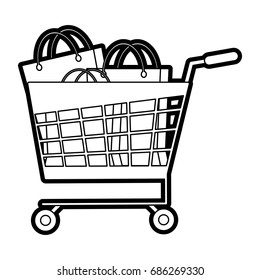 shopping cart vector illustration