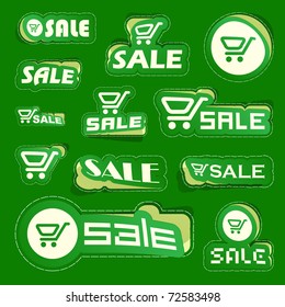 Carro de compras. Ilustración vectorial.