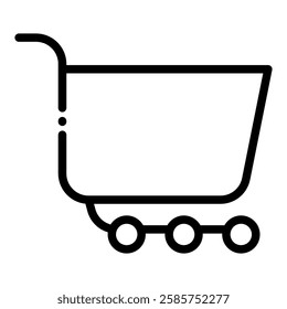 Shopping cart vector illustration icon for your business needs