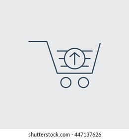 Shopping Cart  Vector Line Icon. Eps.-10.
