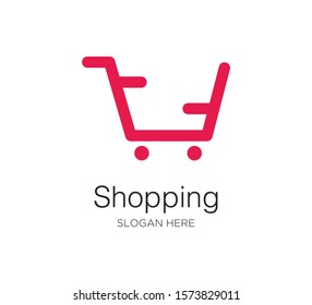 shopping cart vector logo concept design template