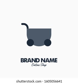 Shopping Cart. Vector logo design. Business concept icon.