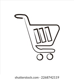 shopping cart vector logo design arts